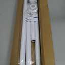 Tension Curtain Rod 30 To 63 Inch White Tension Rods Adjustable Spring Loaded Curtain Rods 7/8" Curtains Rods No Drilling Tension Rods For Windows Bedroom Closet Doorway Door