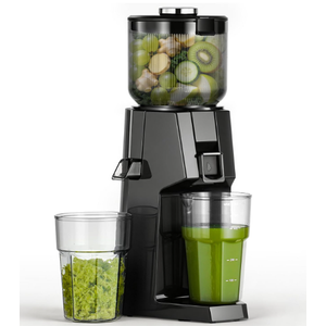 AAOBOSI Juicer Machines, Cold Press Juicer with 5.8" Wide Feed Chute Black | Slow Masticating Juicer, High Juice Yield, Quiet Operation, Easy to Clean，Space-saving，For Whole Fruits & Vegetables