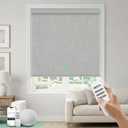 HeyBlinds Blackout Smart Motorized Blinds with Remote, 40" W x 72" H