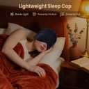 Beanie for Women - Men Modal Sleep Cap, Cotton Chemo Beanie Hat - Unisex Skull Cap - Soft and Skin Friendly Beanies (Black+navy Blue)