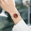 Easy Reader Watch for Women with Solid Stainless Steel Band Ladies Dress Watch Water Resistant