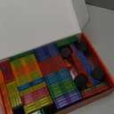 Gemmicc 100 PCS Magnetic Tiles with 2 Cars, STEM Approved Educational Magnet BuildingToys, Magnet Puzzles Stacking Blocks for Boys Girls