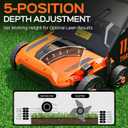TIECTOWN 14-Inch 13.5 Amp 2-in-1 Electric Dethatcher and Scarifier with 11.5-Gallon Collection Bag, Lawn Dethatcher with 5-Position Depth Adjustment, Blade Replacement Without Tool - Orange