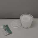 Orchid Pot, 10 Pack 6 Inch Clear Orchid Pots with Holes and Saucers for Repotting, Breathable Plastic Flowers Planters for Indoor Outdoor Spider Plant, African Violet