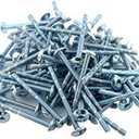 100 Pack Rok Hardware #8 x 2 Slotted Machine Thread Phillips Sqaure Drive Break Away Long Truss Head Screws