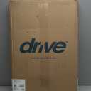 Drive Medical Two-Button Folding Walker w/ Wheels - Lightweight Rolling Mobility Support - Desk Arms - Adjustable Height - Dual Push-Button Operation - 5 Inch Front Wheels - Durable Aluminum - Silver