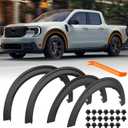 Fender Flares for Ford Maverick 2026 2025 2024 2026 2022 Front and Rear Wheel Eyebrow Protectors Fender No Drilling Maverick Accessories Fender Trim(4PCS)