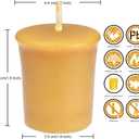 Natural Beeswax Votive Candles Set-12 Pack Votives for Home Room Decor Party Wedding Spa