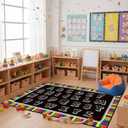 Drydiet 11.8 x 6.6 ft Alphabet Classroom Rug Elementary Daycare Rug