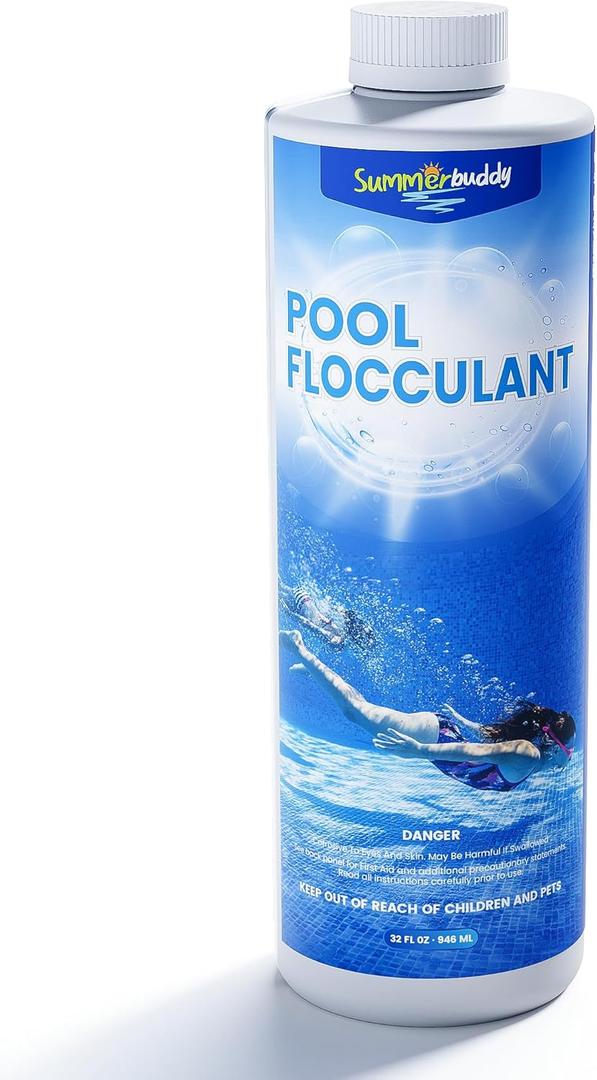 Swimming Pool Flocculant, Easy to Use Works with Any Pool Type