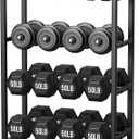 4 Tier Dumbbell Rack, Weight Rack for Home Gym, 15"D x 25"W x 35"H