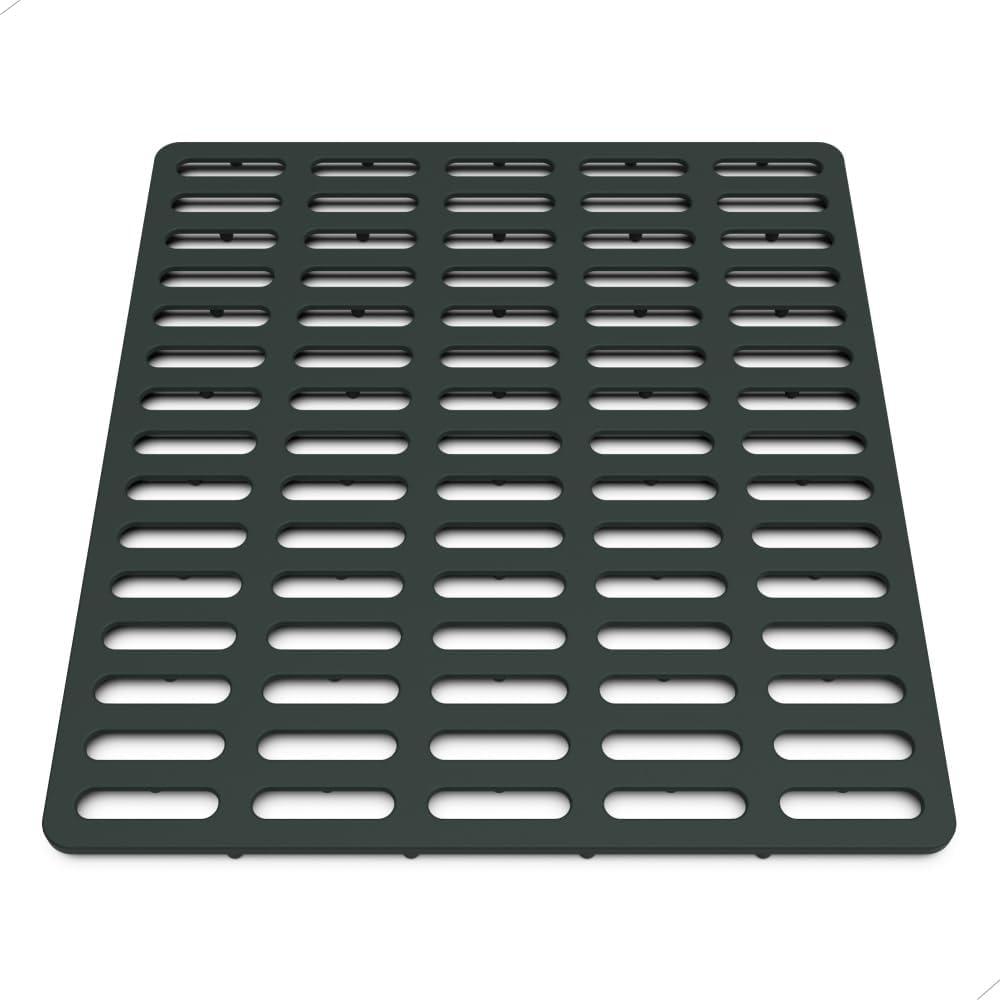 Sink Protector Mat, Kitchen Sink Protector, Silicone Mat, Dishwasher Safe, No Odor, Elevated Feet, 12.2 x 11.34 (Small, Black)