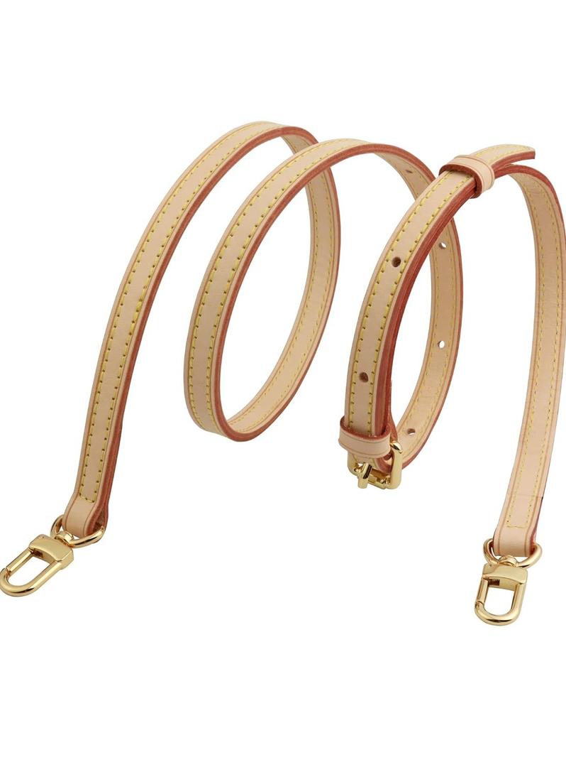 Genuine Vachetta Leather Crossbody Strap Genuine Leather Adjustable Replacement Strap for Shoulder Bag Handbag Purse
