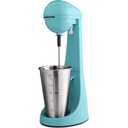 OVENTE Classic Milkshake Maker Machine with 2 Speed Setting, Safety Lock & 15.2 Ounce Stainless Steel Mixing Cup & Rod, Electric Drink Mixer Ideal for Malted Milk, Protein Shakes & More, Blue MS2070BL