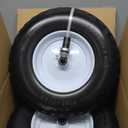 MaxAuto Wheelbarrow Tire 4.80 4.00-8 Flat-Free 4.80/4.00-8 Tire and Wheel w/Grease Fitting, 3" Centered Hub, 3/4" Bearings, 4.80 4.00-8 Tires for Hand Truck, Trolley, Garden Cart, Wagons
