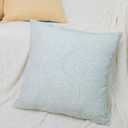 Pack of 2, 20 x 20 inch Decorative Throw Pillow Covers Light Green Woven Farmhouse Outdoor Cushion Covers Soft Texture Couch Cushion Case for Couch Sofa Bedroom Living Room