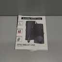 XcaseBar for iPhone 15 Pro Max 6.7" Wallet case with Zipper Credit Card Holder RFID Blocking,Flip Folio Book PU Leather Shockproof Protective Cover Women Men for Apple 15 ProMax Phone case Blue Green (Solid)