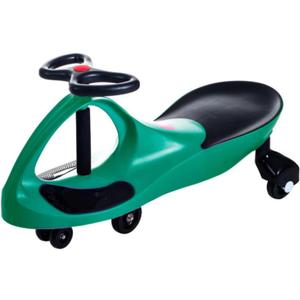 Wiggle Car Ride On Toy - No Batteries, Gears or Pedals - Twist, Swivel, Go - Outdoor Ride Ons for Kids 3 Years and Up by Lil' Rider (Green), One Size