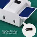 Automatic Card Shuffler Machine, Portable Low Noise Electric Playing Card Shuffler, Rechargeable Battery,for Family Gatherings Travel (Black)