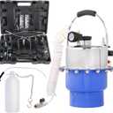 YSTOOL Brake Bleeder Kit Pneumatic Pressure Brake Clutch Fluid Bleeding Tool Set with Master Cylinder Adatpers Air Power Pressurized Oil Change Bleeder Machine and Waste Oil Collection Bottle (Blue)