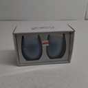 Tabletops Gallery 2 Piece Snowflake Stemless Wine Glass Set - Blue