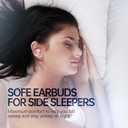 Invisible Sleep Headphones,Sleep Earbuds for Side Sleepers,Sleeping Ear Buds Comfortable Noise Blocking, Bluetooth 5.3 Wireless Headphones for Sleeping,Running,Driving,Hiking,Pink S03