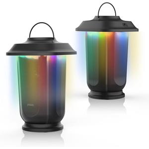 Sky Tower Bluetooth Speaker with LED Lights, Wireless Loud Stereo Sound Lantern Speakers, TWS True Wireless Stereo Pairing Patio Speakers