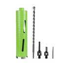 2 1/2 Inch Dry Core Drill Bit with Pilot Bit & 2 Pcs Adapters (SDS Plus Adapter/Hex Adapter), 5/8"-11 Threaded Diamond Core Bit for Concrete/Brick/Masonry, 10" Drilling Depth