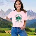 Womens Hiking Shirt Mountain Nature Hike T-Shirt National Park Casual Tshirt Camping Outdoor Tee (Pink, XL)