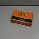 Haloo Brown Bob Wigs with Bangs Shoulder Length Straight Natural Looking Synthetic Heat Resistant Medium Hair Wigs for Women Daily Party, 16 Inch Dark Brown