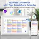 Digital Calendar, 10.1 Inch Smart Digital Wall Planners for Family Schedules, Touchscreen Interactive Chore Chart Display, Smart Family Organizer, Meal Planner, Best Gifts for Women Men