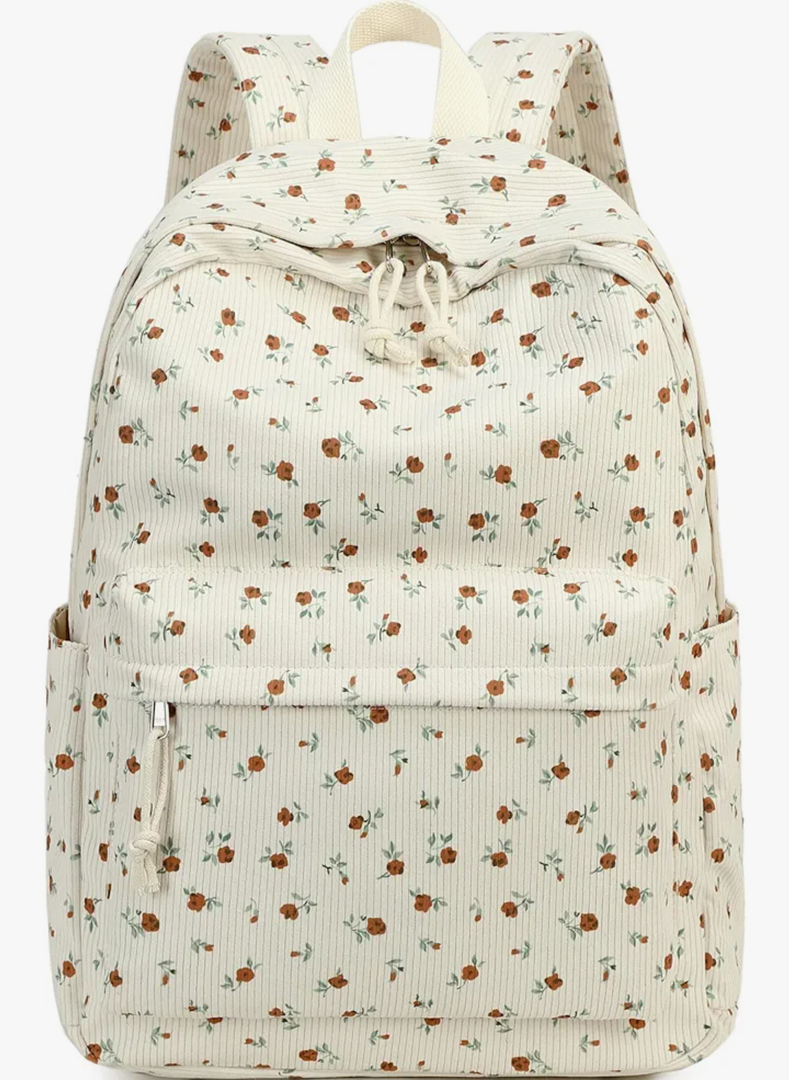 School Backpack for Teen Girls Bookbags Elementary High School Corduroy Laptop Bags Women Travel Daypacks