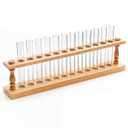 1 Pcs Wooden Test Tube Rack Accommodates 12 Tubes up to 22mm Diameter Laboratory Wood Construction Test Tube Holder
