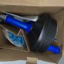 Drain Auger, Clog Remover with Drill Adapter, 25 Feet Flexible Plumbing Snake Use Manually or Powered for Kitchen, Bathroom and Shower Sink, Comes with Gloves (blue)