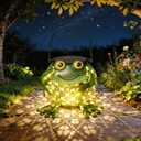 Solar Lanterns Outdoor, Solar Lights Outdoor Garden Decor, Waterproof Outdoor Hanging Lantern Solar Garden Lights Frog for Outside Patio Yard, Lawn, Porch, Backyard Decoration