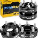 dynofit 1.5" Wheel Spacers for Je/ep JL JT WK WL, 5x5(5x127) HubCentric 71.5mm Thread M14x1.5 for 2018-2025 Wrangle, 2011-2025 Grand Cherokee, 2019-2025 Gladiator, 4 Pcs Forged Aluminum Spacers