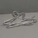 Premium Matte Silvery Aluminum Pants Hanger 10 Pack, 13.7 Extra Smooth & Durable Metal Shirt Dress Hanger,Aluminum Alloy Hanger,Clothing Support,Clothing Hang, Silver Pants Hanger（10）