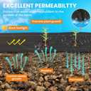 6x300FT Weed Barrier Landscape Fabric Heavy Duty, 3.2oz Woven Geotextile Fabric, Ground Cover Weed Block Gardening Mat, Weed Control Garden Cloth for Driveway,Road,French Drain,Vegetable Patch