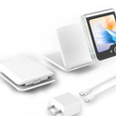 DT-X7 Foldable Wireless Charger for Samsung Galaxy Z Flip, Portable Travel Wireless Charging Stand, 15W Fast Wireless Charger Station for Galaxy Z Flip5/4/3, Razr+ (20W Adapter Included), White