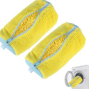 MURAEL Shoe Washing Machine Bag,Laundry Shoe Bag For Washer And Dryer,Shoe Washing Bag for Washing Machine, Shoe Cleaning Bag For All Shoe Types Reusable Shoe Washing Bag(Yellow 2pcs)