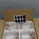 32 oz Pickling Jars with Airtight Lids,4 Pack Airtight Glass Pickle Jars Wide Mouth,Air Tight Glass Storage Containers for Canning,Pickling,Fermenting