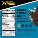 Honey Stinger Organic Gluten Free Cookies & Cream Waffle, Energy Stroopwafel for Exercise, Endurance and Performance, Sports Nutrition for Home & Gym, Pre & During Workout, 16 Waffles, 16.96 Ounce (EXP 08/27/26)