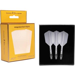 CUESOUL ROST T19 Integrated Dart Shaft and Flight Slim Shape M Size 28mm (White)