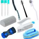 2 x Elkanah Cleaning Brushes for Household use Small Cleaning Brushes for Small Spaces Sink Bathroom Deep Cleaning Supplies Set of 10