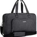 BAGSMART Weekender Bags for Women, Travel Duffle Overnight Bag Personal Item Bag with Shoe Bag for Travel Essentials (Dark Grey)