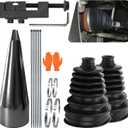 2PCS CV Boot Repair Kit with Expander Tool and Clamps, 4 Stainless Steel Clamps & 6 Cable Ties and Protective Gloves,Universal CV Axle Boot Repair Kit for 19mm to 24mm Shafts