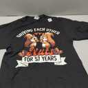 Couples Married 57-Year Funny 57th Wedding Anniversary T-Shirt. S Size