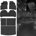 Custom Fit Floor Mats for Chevrolet Bolt EUV 2022-2024(Not for EV), All Weather TPE Floor Liners with Trunk Mat & Backrest Protectors, Odorless Full Set Interior Accessories