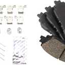 TRQ Brake Pads Ceramic Compatible with 2021-2022 Lexus ES250 2019-2022 ES300h ES350 UX200 2019-2023 UX250h Toyota Avalon 2020-2022 C-HR 2018-2023 Camry 2022 Corolla Cross RAV4 Venza