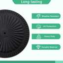 Helios&Hestia 40 lb Heavy Duty Round Resin Patio Umbrella Base Stand Weight for Outdoor Market Table Umbrella, Black